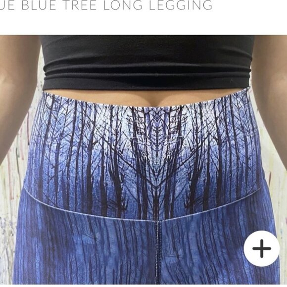Heidi The Artist True Blue Tree Long Legging - Picture 12 of 12